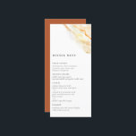 Menu Aquarelle terrestre<br><div class="desc">Carte de menu terroir moderne,  modèle de typographie chic avec plusieurs lignes pour vos éléments de menu personnalisés. Caractéristiques,  solide coordination de la couleur de rouille.</div>