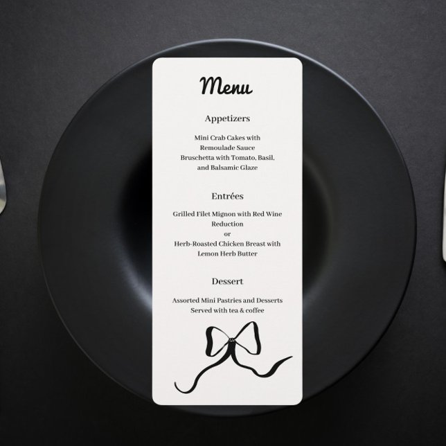 Menu arc noir et blanc (Créateur téléchargé)