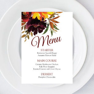 Menu Automne dans l'amour