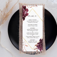 Automne Romance Gold Frame Bourgogne Mariage