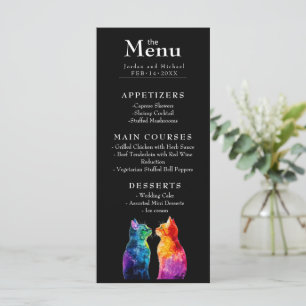 Menu 🌈 Avec poème, Purrparfaitement Votre : Un Amour A