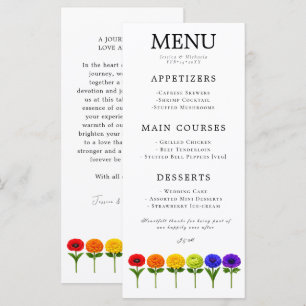 Menu 🌈 + Avec un texte charmant LGBTQ S'épanouir Ensem