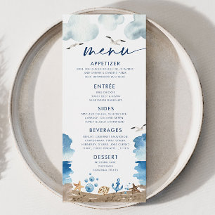 Menu Baby shower Nautica