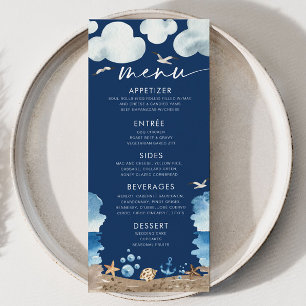 Menu Baby shower Nautica Marine