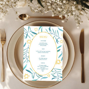 Menu Bar Bat Mitzvah Mariage Juif Botaniques Sur Mesure