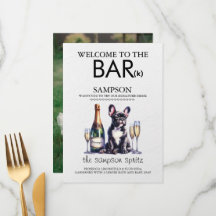 Bar de chien bouledogue français noir