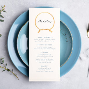 Menu Bateau à voile nautique minimal Ahoy Boy's