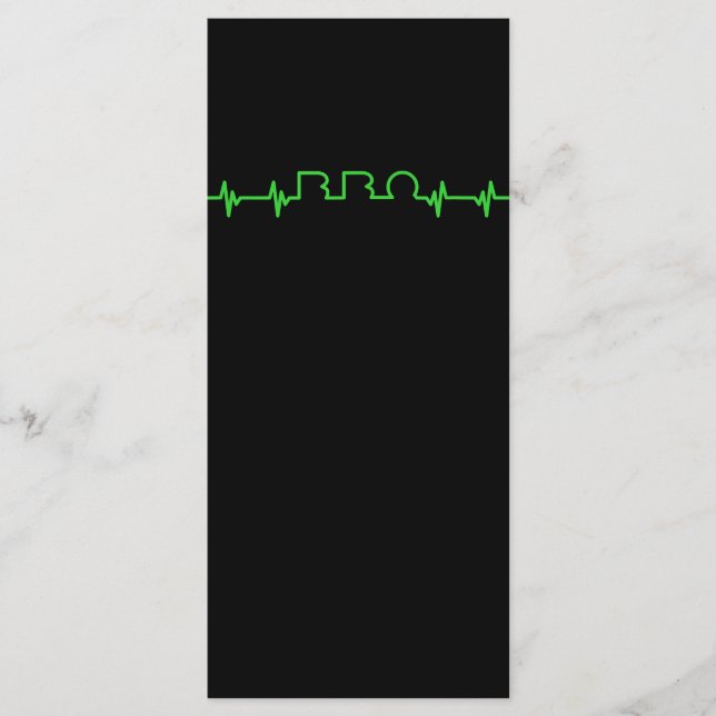 Menu BBQ | BBQ Heartbeat Funny BBBQ Est Ma Ligne De Vie (Devant)