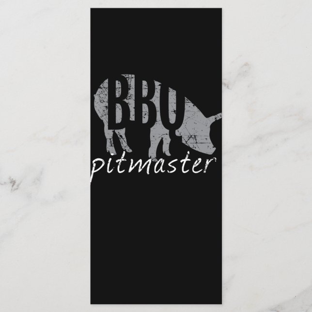 Menu BBQ | BBQ Pitmaster Pig Grill Fars Day (Devant)