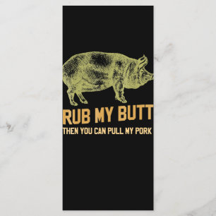 Menu BBQ  Cochon De Grill BBQ Funny Porc Id Fumée Rôtie