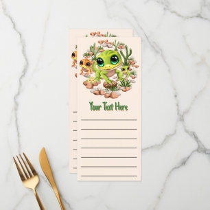 Menu Bébé Geckos jote personnages de dessin