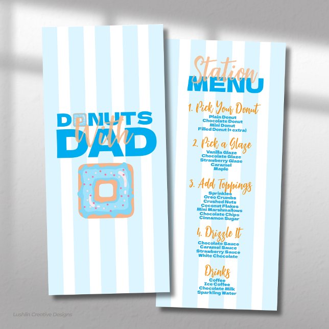 Menu Beignets Bleus Avec Papa Pour La Fête Des Pères (Créateur téléchargé)