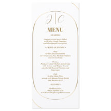 Blanc minimaliste Arc moderne Mariage d'or Dîner