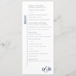 Menu Bleu nuit polaire