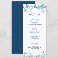 Blue Willow Branches Aquarelle Mariage Réception