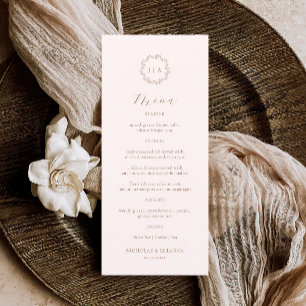 Menu Boho Cream et Mariage de automne en terre cuite