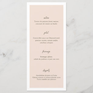 Menu Boho minimaliste Vases Mariage