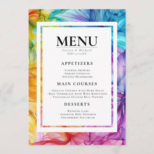 MENU + BOISSONS Fleur Éthérée (Devant)