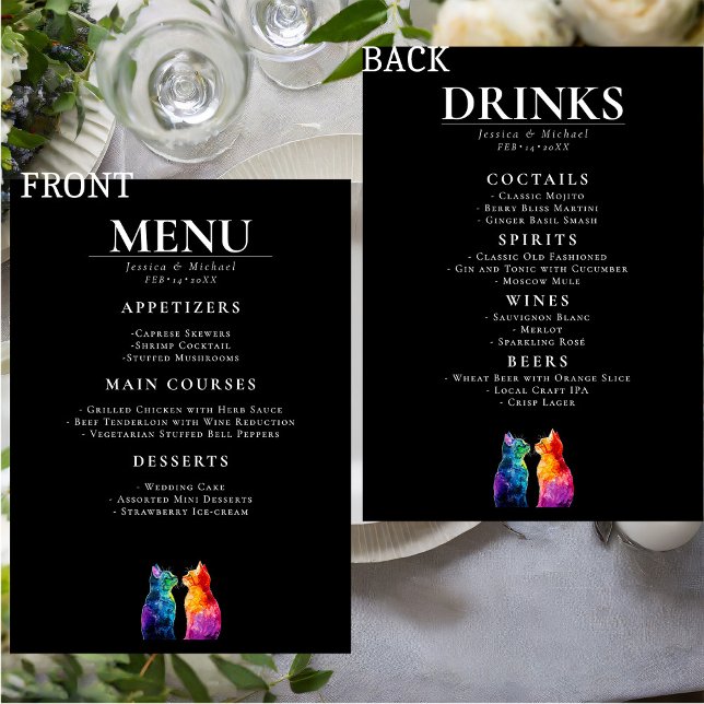 🌈 MENU + BOISSONS Parfaitement Vôtre : Un Amour A (🌈 MENU + DRINKS Purrfectly Yours: A Rainbow Love)