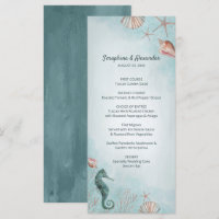 Bord de mer | Beach Blue Watercolor Mariage