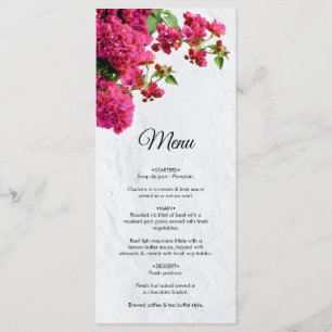 Menu Bougainvillea Méditerranée Grec Mariage