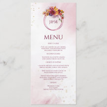 Bouquet d'automne d'aquarelle Bourgogne Élégant ma