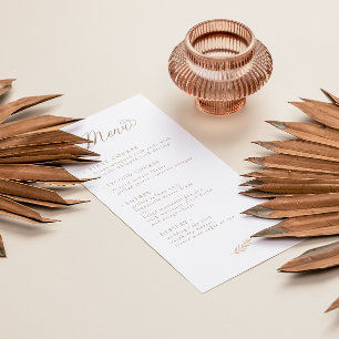 Menu Brunch Neutral Boho Baby