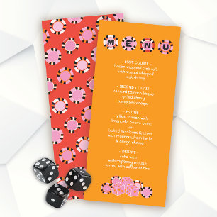 Menu Buffet Mariage Las Vegas Poker Chip Dice