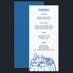 Menu Buffet Whimsical Table Doodle Croquis Moderne PERS<br><div class="desc">Utilisez ces cartes de menu sucrées et fantaisistes pour votre mariage, fête de fiançailles, douche nuptiale ou autre événement. Main dessinée par moi pour toi. Entièrement modifiable, ajoutez votre propre texte ou couleur arrière - plan. Cliquez sur "personnaliser" pour modifier le texte et "modifier la conception" pour modifier les polices,...</div>