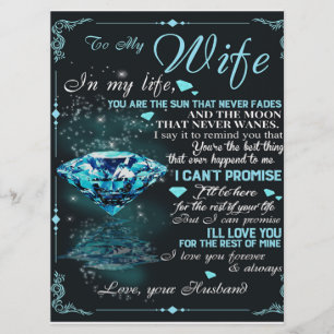 Menu Cadeau pour ma femme, Cadeau d'amour de couple, Ca