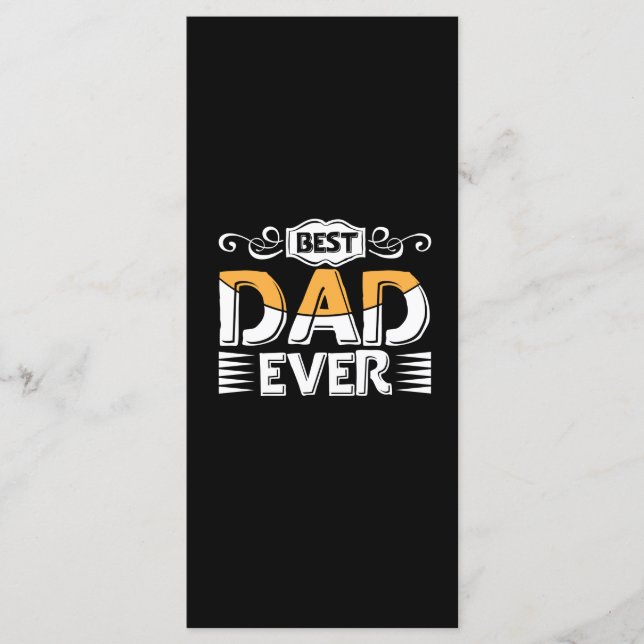 Menu Cadeaux Papa | Meilleur Papa du Monde (Devant)
