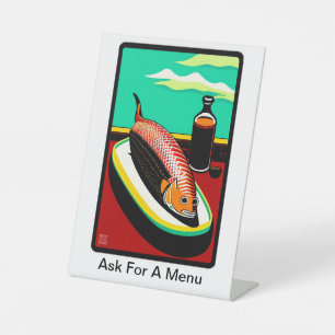 Menu Café personnalisé - Panneau Pedestal en plast