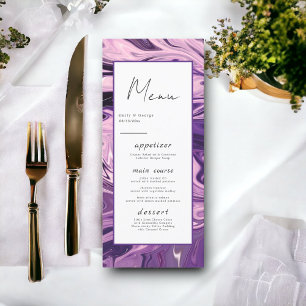 Menu Calligraphie minimale moderne Mariage d'art Abstra