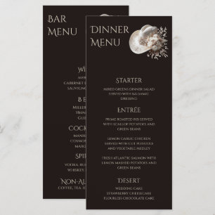 Menu Casquette blanc Cowgirl avec Mariage Fleurs