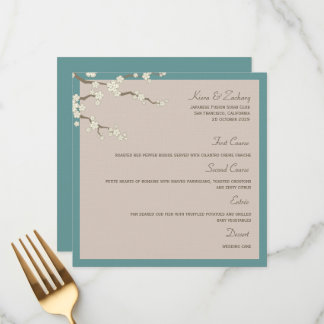 Menu Cerisiers Fleurs de Cerisier Blanches Mariage Mode