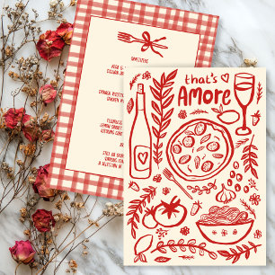 Menu C'est Amore Fantaisiste Nourriture Boisson Italien