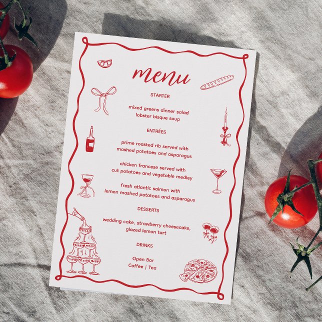 Menu C'est Amore Fête des mariées (Créateur téléchargé)