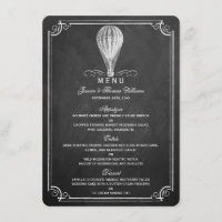 Chalkboard Hot Air Balloon Collection Mariage