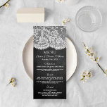 Menu Chalkboard & Lace Collection Modèles<br><div class="desc">La collection Chalkboard & dentelle est un design étonnant avec un bel arrière - plan effet Chalkboard avec une coupe en dentelle blanche vintage romantique. Ces menus peuvent être personnalisés pour vos occasions spéciales et rendraient le modèle parfait pour les menus mariages, les menus de douche nuptiale, les menus de...</div>