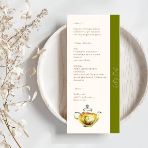 Menu CHARMANT Chamomile Tea Party