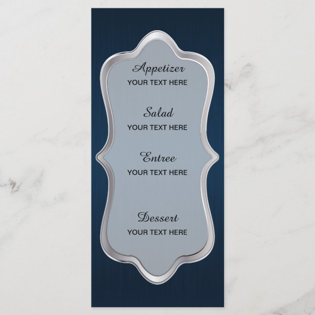 Menu Charming Star Struck Mariage (Devant)