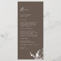 Chocolat Mariage Moderne Blanc Floral