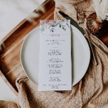 Menu Classique Rose Rose Rose Rose Floral<br><div class="desc">Cette carte classique à la carte à la rose rose rose rose pâle est parfaite pour un mariage rustique. Le design est composé d'élégantes aquarelles rose roux et de feuillage vert, soigneusement assemblés en de beaux bouquets. Ce menu peut être utilisé pour une réception de mariage, un dîner de répétition,...</div>