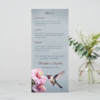 Colibri et Hibiscus | Mariage bleu
