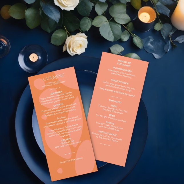 Menu Collage de couleurs modernes (Créateur téléchargé)