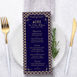 Menu Collection de Mariages Art Déco Gatsby vintage des<br><div class="desc">Célébrez-vous dans le style grâce à ces cartes de menu élégantes et vintages des années 20. Le libellé est facile à personnaliser et vos invités de dîner seront ravis lorsqu'ils reçoivent ces menus super élégants.</div>