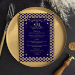 Menu Collection de Mariages Art Déco Gatsby vintage des<br><div class="desc">Célébrez-vous dans le style grâce à ces cartes de menu élégantes et vintages des années 20. Le libellé est facile à personnaliser et vos invités de dîner seront ravis lorsqu'ils reçoivent ces menus super élégants.</div>