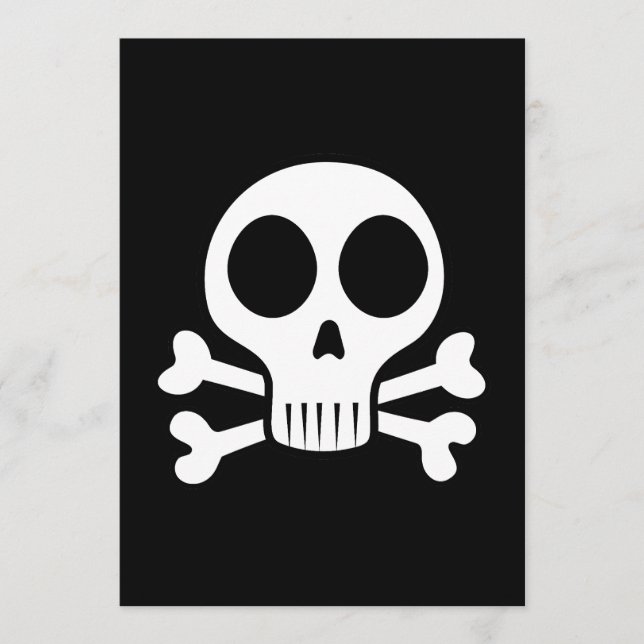 Menu Conception de crâne de pirate (Devant)
