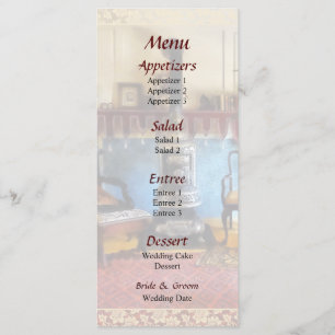 Menu Confortable Mariage Victorian Parlor