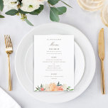 Menu Couleur florale florale couleur personnalisée<br><div class="desc">parfait pour n'importe quel événement,  customisez le dossier,  changez la couleur et/ou retirez le motif.</div>